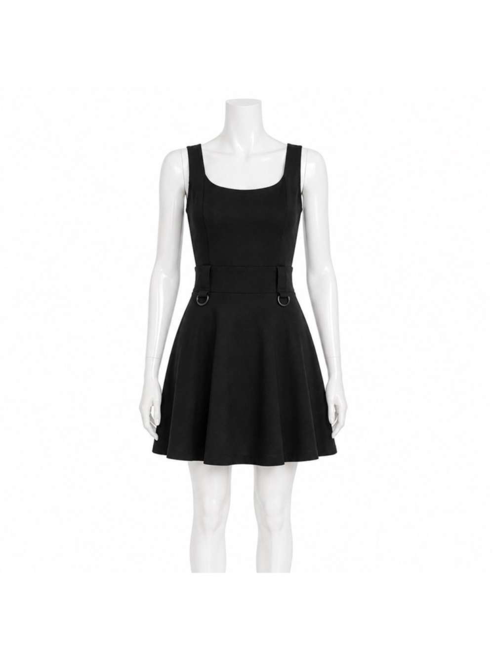 KILLSTAR sleeveless goth alt belt loop skater dress hardware medium nwot